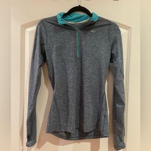 Nike 1/4 zip, blue, size XS